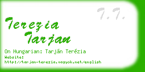 terezia tarjan business card